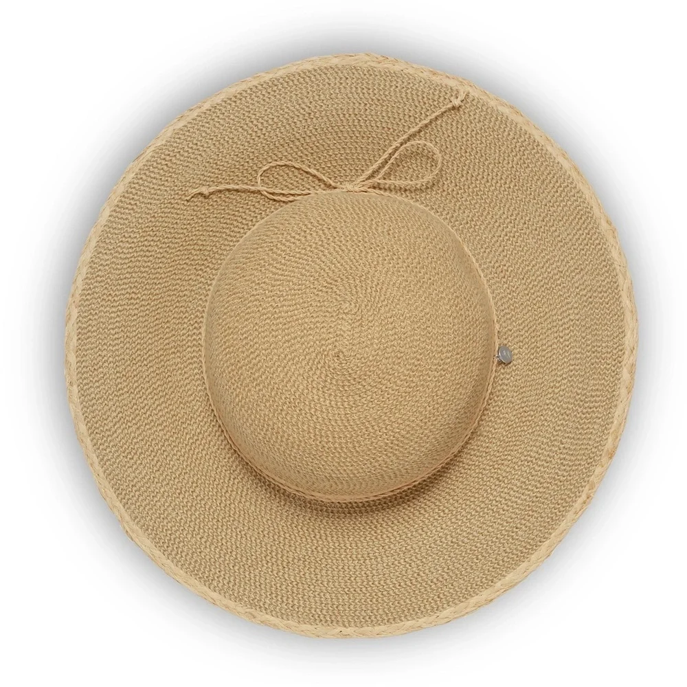 REI Wide Brim Straw Sun Hat in Tan